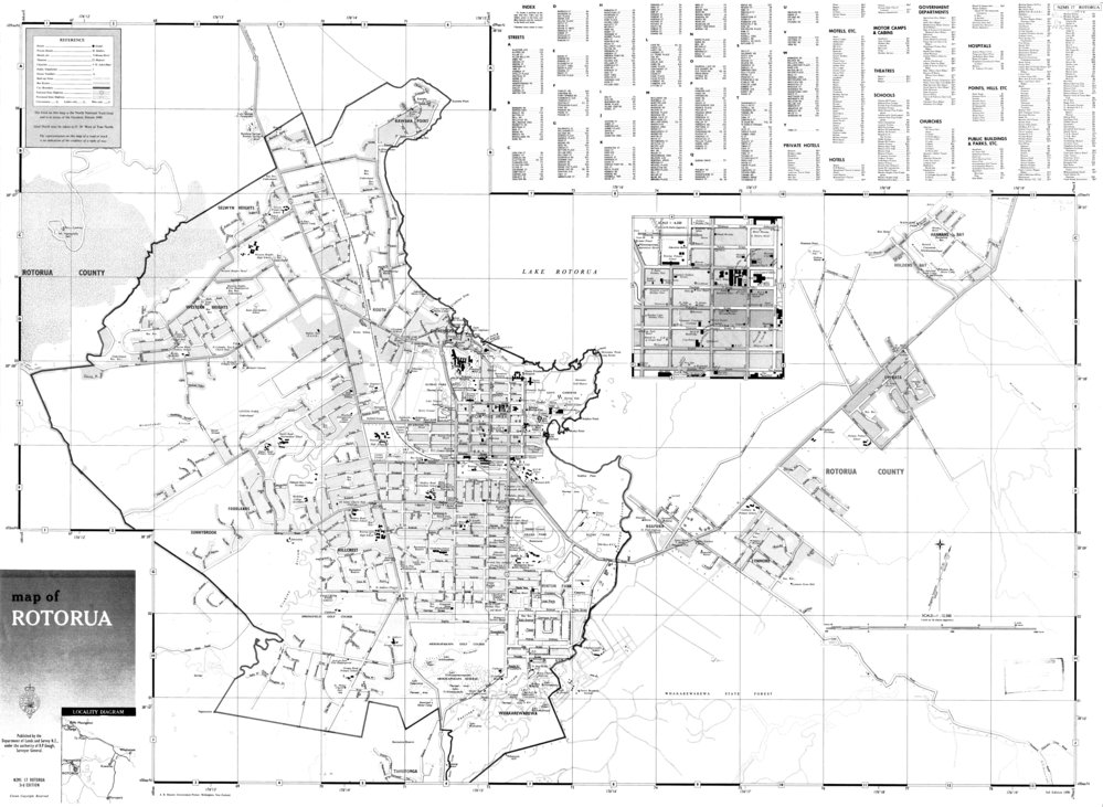 Rotorua: street map | University of Waikato