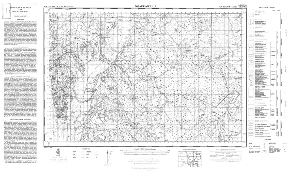 Ngaruawahia: geological map