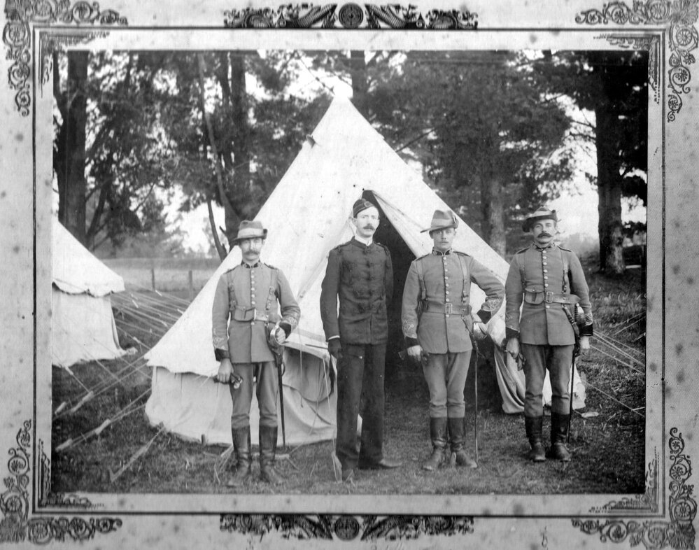 Soldiers of the Fourth Waikato Regiment 