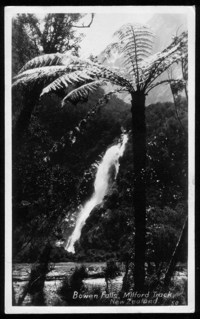 Bowen Falls Milford Track New Zealand