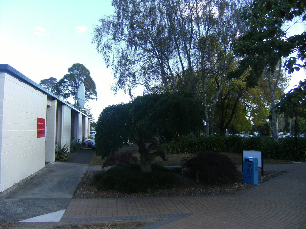 Landscaping beside ITS building