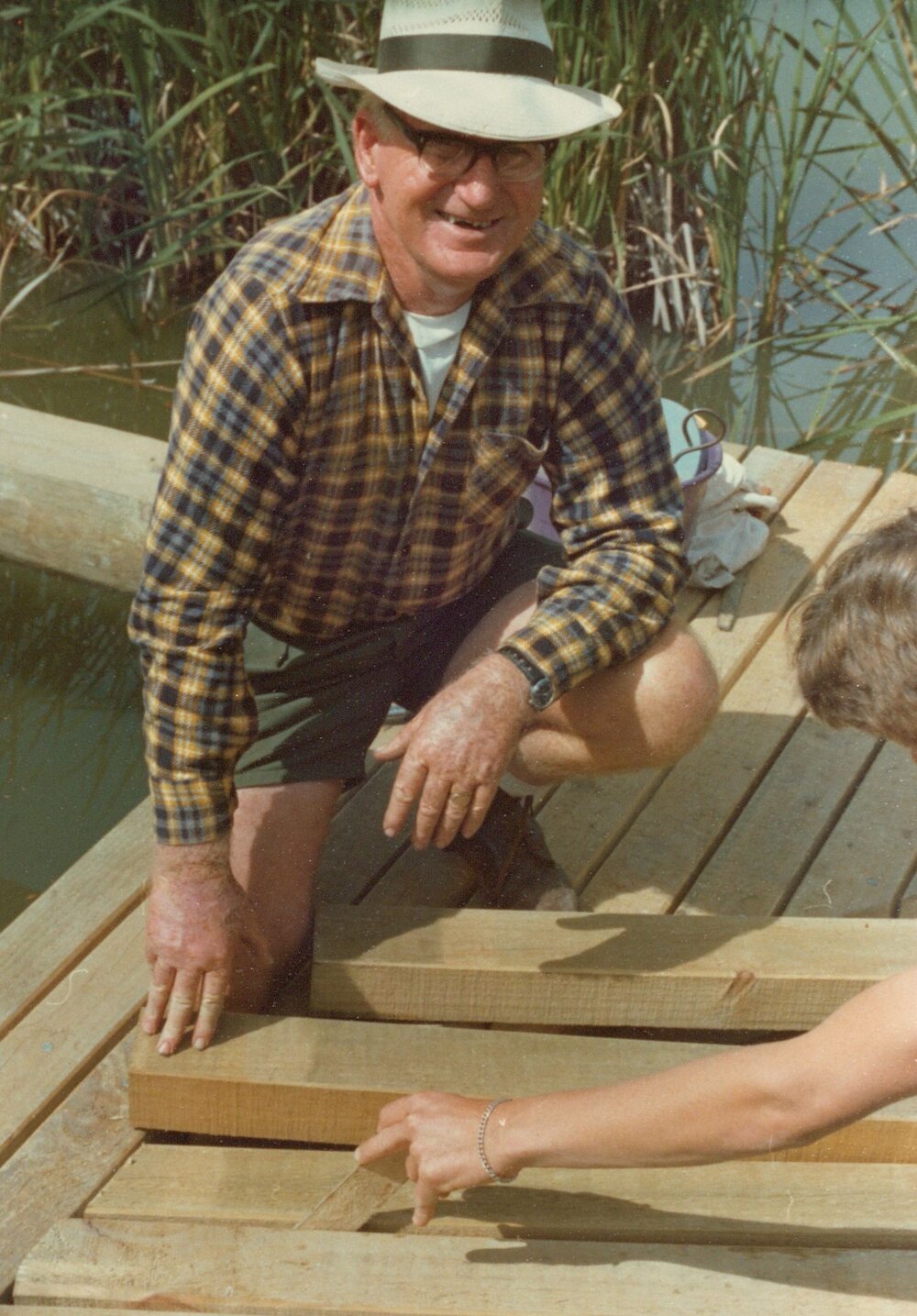 Boardwalk under construction