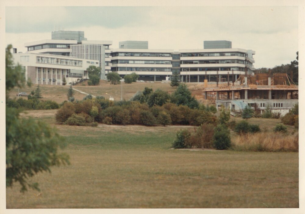 K Block under construction c1973