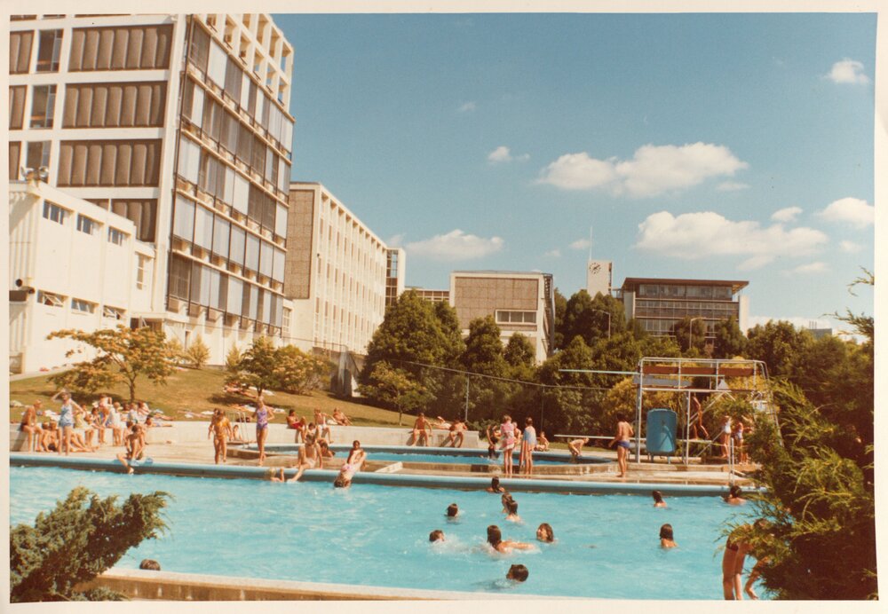 Swimming at the Hamilton Teachers' College swimming pool