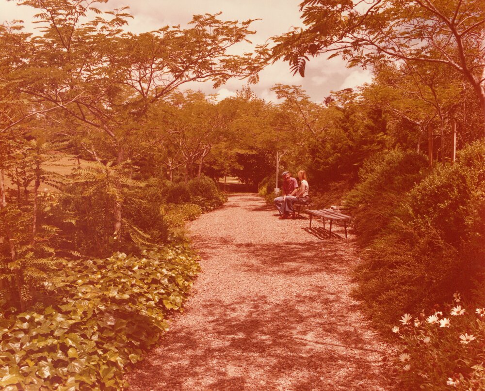 Ron Lycette and colleague in park setting