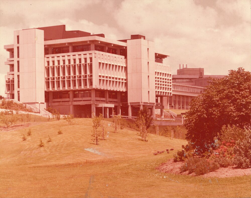 View of Library looking towards A Block