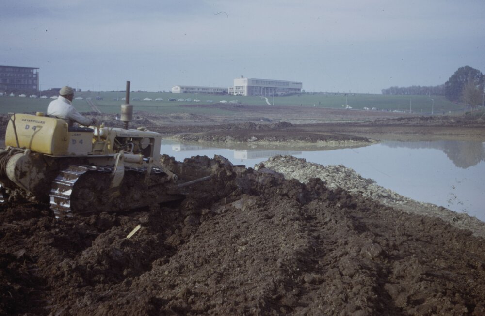 Major landscaping groundwork near Knighton Lake 02