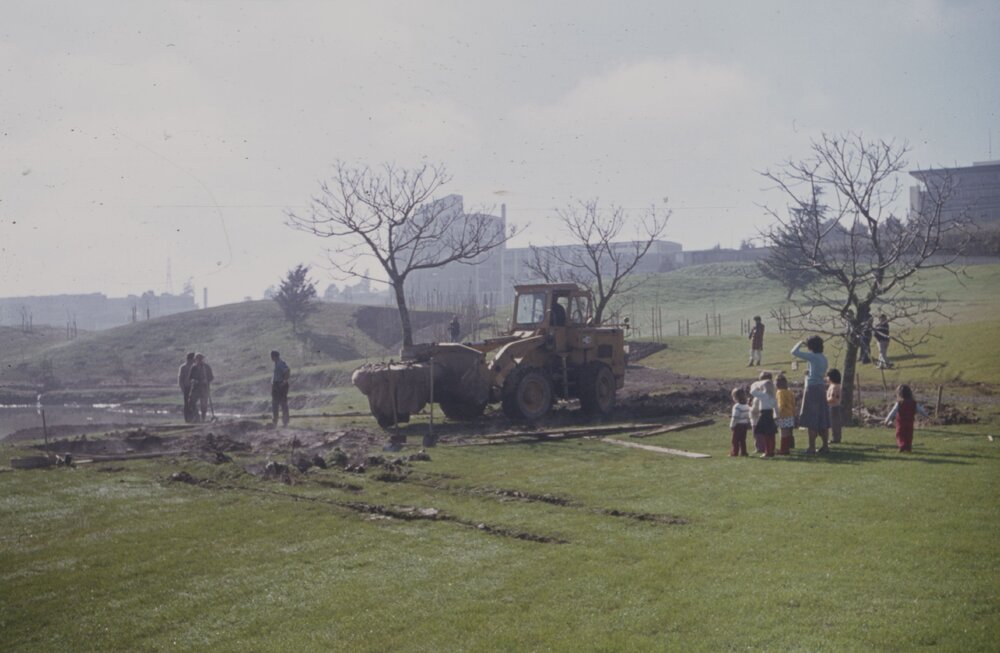 Construction of path and landscaping around Oranga Lake 07