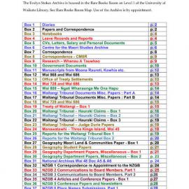 Evelyn Stokes Archive index