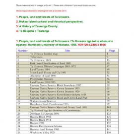 Evelyn Stokes maps index