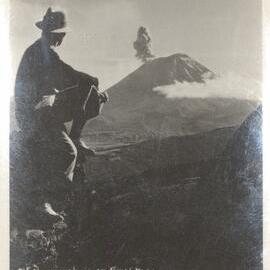 Mount Ngauruhoe in eruption