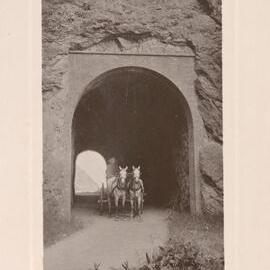 Rock tunnel on the Kaikoura-Cheviot coach road