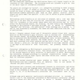 W.G. Whittlestone Papers Finding Aid