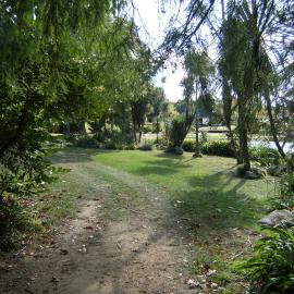 Landscaping beside Chapel Lake