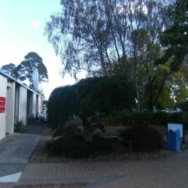 Landscaping beside ITS building