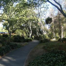 Pathway between bus stop and ITS building