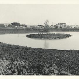 Knighton Lake under construction