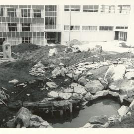 Landscape work outside Hamilton Teachers' College