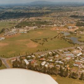 Aerial view of Hamilton Campus and Knight Road 1974 