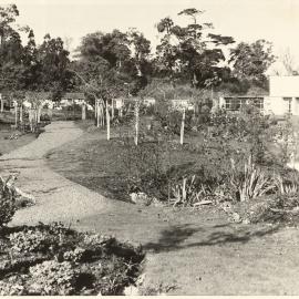 View of ITS building and groundsmen's area 1973