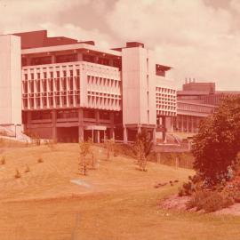 View of Library looking towards A Block
