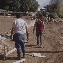 Landscaping of the village green and edge of Oranga Lake 01