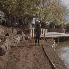 Landscaping of the village green and edge of Oranga Lake 07