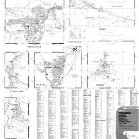 Whakatane; Kawerau; Murupara; Opotiki; Edgecumbe & Ohope Beach: street map