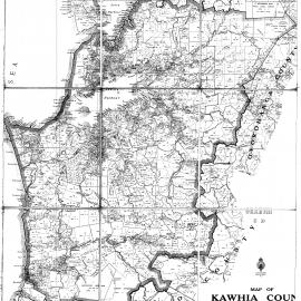 Kawhia County: cadastral map