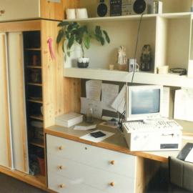 A student's room in 1989