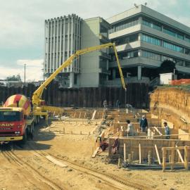 G Block under construction, 1988