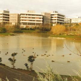 I, J and K Blocks across Chapel Lake