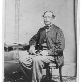 Mr Daryall, inventor of the Flax Machine