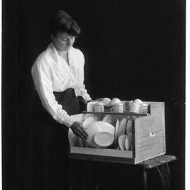 The crockery dryer advertisement for home kitchen appliances