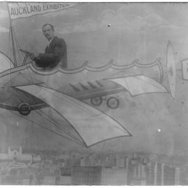 Auckland City - Auckland Exhibition advertising with cartoons