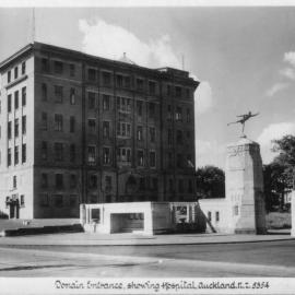 Domain entrance showing Hospital Auckland N.Z