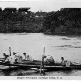 Maori waihene [wahine] hurdle race New Zealand