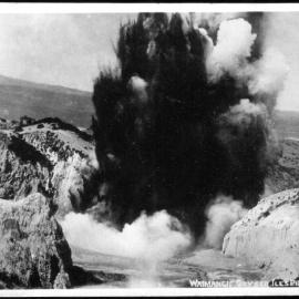 Waimangu Geyser playing 1500 ft. in eruption