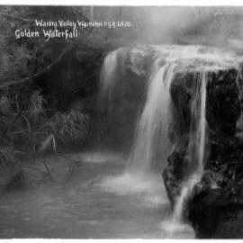 Golden Waterfall. Waiora Valley Wairakei
