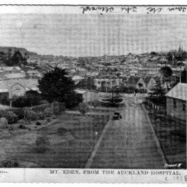 Mount Eden from the Auckland Hospital