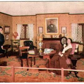 South Island Pioneer Room 1850-60. Women's Court New Zealand Centennial Exhibition