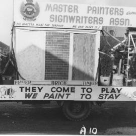 Parade - Master Painters and Signwriters Assn. float