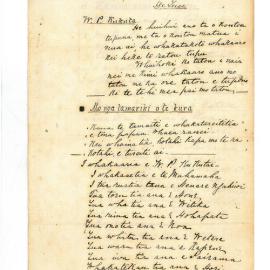 Letter from W.P. Kukutai