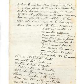 Letter from Rev. H. Moanaroa at Waipapa