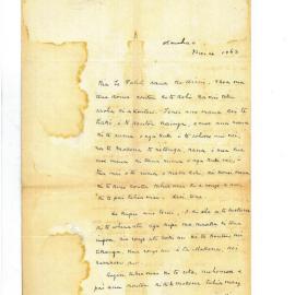 Letter from Hohaia Ngahiwi at Otawhao
