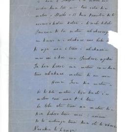 Letter from Ngati Tahinga at Waikawau