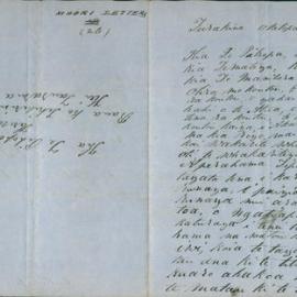 Letter from multiple authors at Turakina