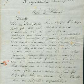 Letter from ngā ragatira o Ngāti Tahinga at Rangi Kaahu