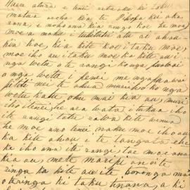 Letter from Herewini and Hoera at Ngamotu