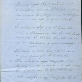 Letter from Ngati Whatua at Orakei